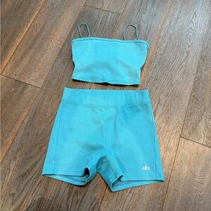 ALO Yoga Blue Activewear Set